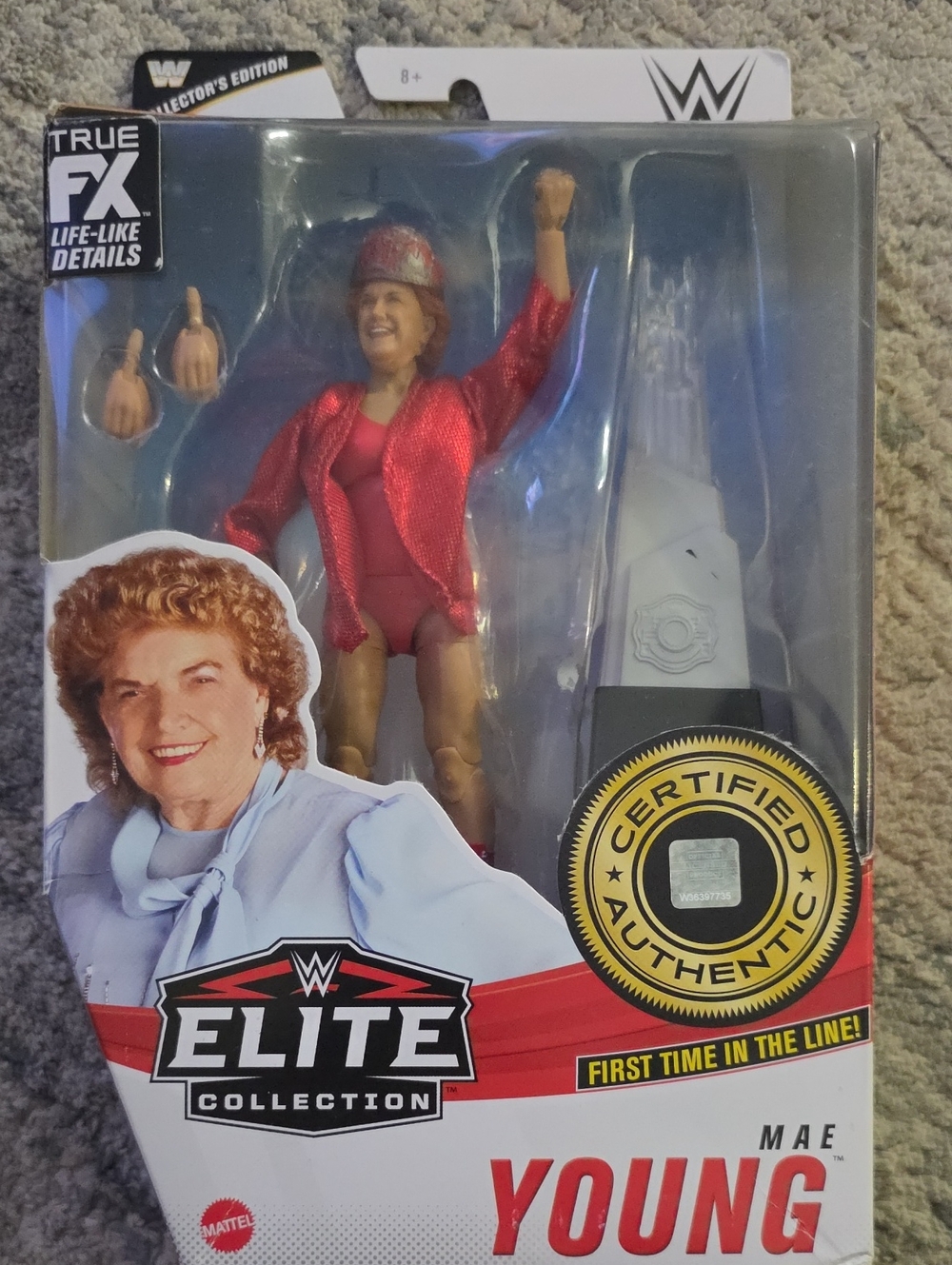 Mattel WWE Elite Collection Mae Young Action Figure - Red Outfit